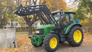 Köp Traktor John Deere 5720 med lastare Trima 30P på Klaravik [upl. by Ynnek]