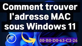 Comment trouver ladresse MAC sur Windows 11 en 2024  court et facile [upl. by Novar]