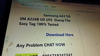 Samsung A04E SM A042F U7 Dump File Easy Tag 100 Tested [upl. by Denyse]