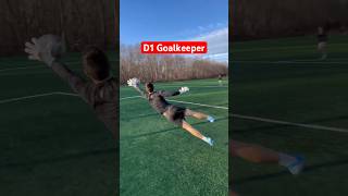 College Goalkeeper Training goalkeeper goalkeepertraining [upl. by Evreh586]