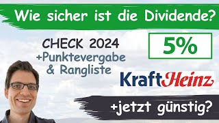 Kraft Heinz Aktienanalyse 2024 Wie sicher ist die Dividende günstig bewertet [upl. by Mullins208]