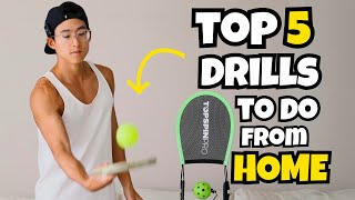 TOP 5 PADDLE DRILLS TO DO FROM HOME  ft Topspin Pro  Beginner to Advanced Difficulty [upl. by Havelock]