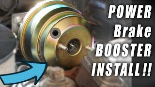 HOW TO Universal BRAKE BOOSTER INSTALL [upl. by Eilah]