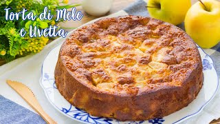 Torta di Mele e Uvetta  Ricetta Torta di Mele Cremosa Senza Burro  55Winston55 [upl. by Darwin]