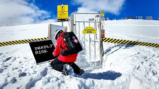 Skipiste wie Militärbereich ⚠️ Gefährlichste SkiAbfahrt Kanadas Delirium Dive [upl. by Catherine94]