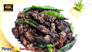 How to Cook Pork Dinuguan  Dinardaraan Ilocano  Walang Sabaw at Lansa  Pinoy Sarap TV [upl. by Suaeddaht]