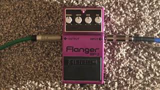 Boss BF2 Flanger pedal demo [upl. by Liza544]