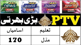 PTV jobs 2023  Pakistan Television Corporation Jobs 2023 [upl. by Nadbus]