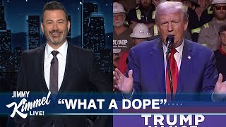 Jimmy Kimmel Responds to Trump Calling Him “One of the Dumbest Human Beings Ever” [upl. by Bride547]