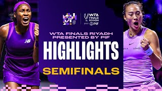 Semifinal Match Highlights in Riyadh  2024 WTA Finals [upl. by Sirovaj69]