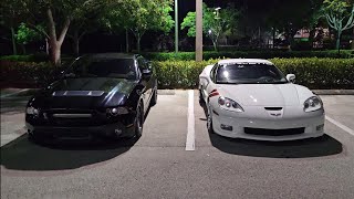 2014 Shelby GT500 vs 2007 C6 Corvette Z06 Intake amp Cat Delete 93 [upl. by Helman818]