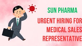 SUN PHARMA INCA DIV Urgent Hiring for Medical Sales Representative Lucknow  Pharmamemberscom [upl. by Letha]