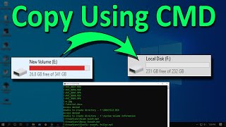 How To Transfer Files and Folder One Drive To Another Drive Using CMD [upl. by Nilkoorb122]