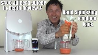 400 Juicero Juicer InDepth Review amp Hand Squeezing Produce Pack [upl. by Ynney]