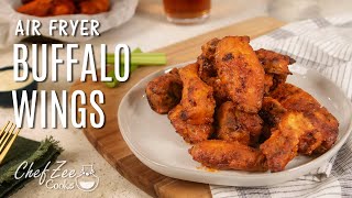 Air Fryer Buffalo Wings  Air Fryer Recipes  Chef Zee Cooks [upl. by Acinod]