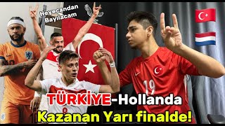 HEYECANDAN ÖLCEM TÜRKİYE HOLLANDA MAÇINI İZLİYOZ [upl. by Hsitirb]