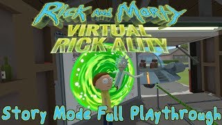 Rick and Morty Virtual Rickality  Story Mode Full Playthrough VR gameplay no commentary [upl. by Aikemat158]