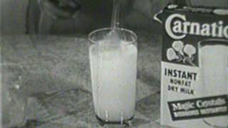 1961 commercial for Carnation Instant Nonfat Dry Milk [upl. by Norrahs928]