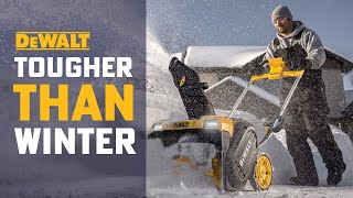 DeWalts NEW 60V MAX SingleStage Snow Blower Is Tougher Than Winter [upl. by Sikata148]