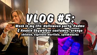 VLOG 5 Atlanta Week in my life Halloween party Padme costume orange chicken speakeasies [upl. by Daukas]