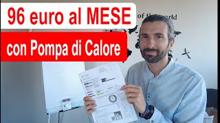 Consumo pompa di calore 96 euro al mese [upl. by Anialem]