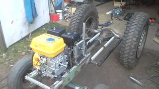 My little homemade garden tractor part2  65hp [upl. by Nozicka]