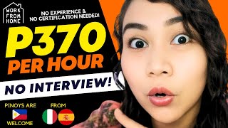 No Experience P370Hr  Flexible Time  No Certificate Needed  Work From Home PH [upl. by Bellamy]