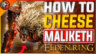 Elden Ring  How to CHEESE Maliketh AFTER PATCH  Maliketh The Black Blade Boss Fight Full Guide [upl. by Naedan366]