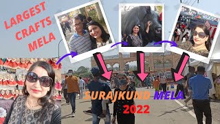 Surajkund mela 2022😊 Faridabad ll International Craft mela ll Full enjoy 🎊🎉 [upl. by Aeet322]