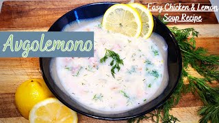 Avgolemono Recipe Easy Chicken and Lemon Soup  Healthy Dinner Recipes [upl. by Adnauqal]