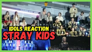 SEVENTEEN REACTION STRAY KIDS Golden Disc Awards JAKARTA 2024 GDA and more IDOLS [upl. by Helbonnas]