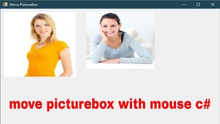 C Tutorial  Move a PictureBox with mouse in C  FoxLearn [upl. by Anahgem]