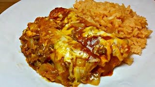 HOW TO MAKE ENCHILADAS  Enchilada Sauce Recipe  Tex Mex Enchiladas Recipe [upl. by Anerb201]