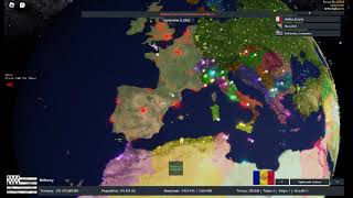 I form the Gallic Empire Roblox Rise of Nations [upl. by Htennaj]