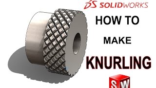 How To Make Knurling  Solidworks Tutorial [upl. by Jaynes]