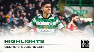 Match Highlights  Celtic 60 Aberdeen  Scintillating six for the Celts as they demolish Dons [upl. by Lorie483]