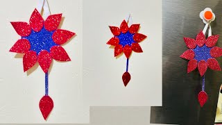 Easy foam sheet flower making art trendingviralvideocraftdiydrawinghanging [upl. by Mellisa226]