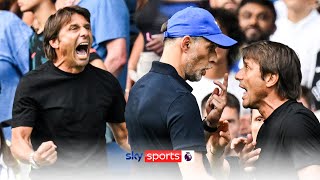 UNREAL SCENES Tuchel and Conte SQUARE OFF at fulltime 🤬  Both managers red carded 🟥 [upl. by Amesari]