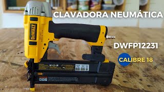 CLAVADORA Neumática DEWALT Calibre 18  DWFP12231 [upl. by Trinatte]