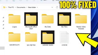 Black Background of Folder Icons in Windows 11  10 87  How To Fix Error black background Icon 📁✅ [upl. by Gian]