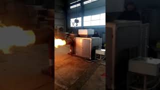 Biomass stove Biomass boiler burner Biomass pellet burner [upl. by Tterb]