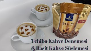 Tchibo Gold Kahve ile Basit Latte Art Nasıl Yapılır ☕  Tchibo Ürün Değerlendirme [upl. by Jeaz]