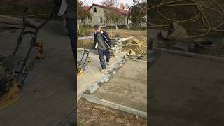 productive work🕓 construction pavement pavers automobile builder garden diy paverblocks [upl. by Suhsoj799]