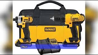 DEWALT 20V MAX Cordless Drill and Impact Driver Power Tool Combo 2 Batteries and Charger DCK240C2 [upl. by Nywra]