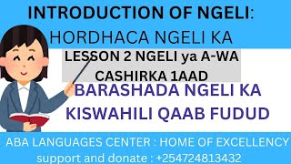 BARASHADA Kiswahili Ga NGELI YA AWA  Comprehensive Ngeli course [upl. by Neuberger]