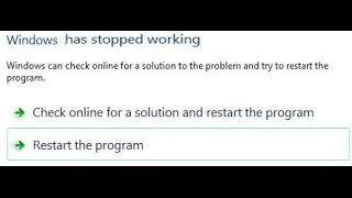 Control Panel error  stopped working windows error [upl. by Terrab69]