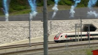 Suiza inauguró el túnel ferroviario más largo del mundo [upl. by Kellie]