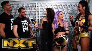 Gargano and Theory return to celebrate with Candice and Indi WWE Network Exclusive May 4 2021 [upl. by Bevis153]