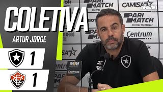 COLETIVA ARTUR JORGE  AO VIVO  Botafogo x Vitória  Brasileirão 2024 [upl. by Ahsekram]