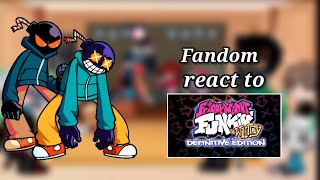 Fandom react to Whitty  Definitive Edition  Friday Night Funkin  FNF Mod [upl. by Olivette45]